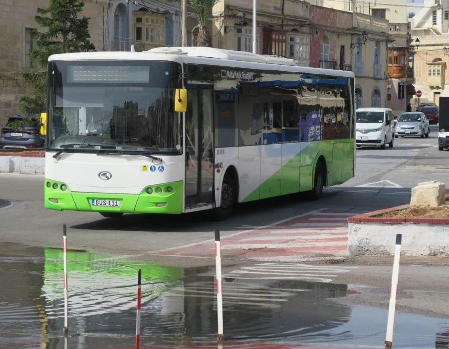 A Malta Public Transport bus in service
