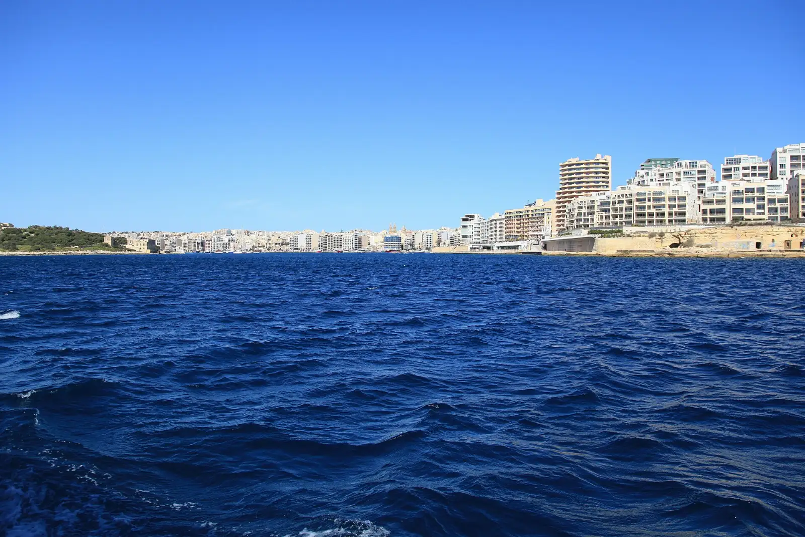 Apartment blocks along Sliema Creek