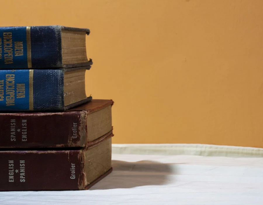 A stack of books