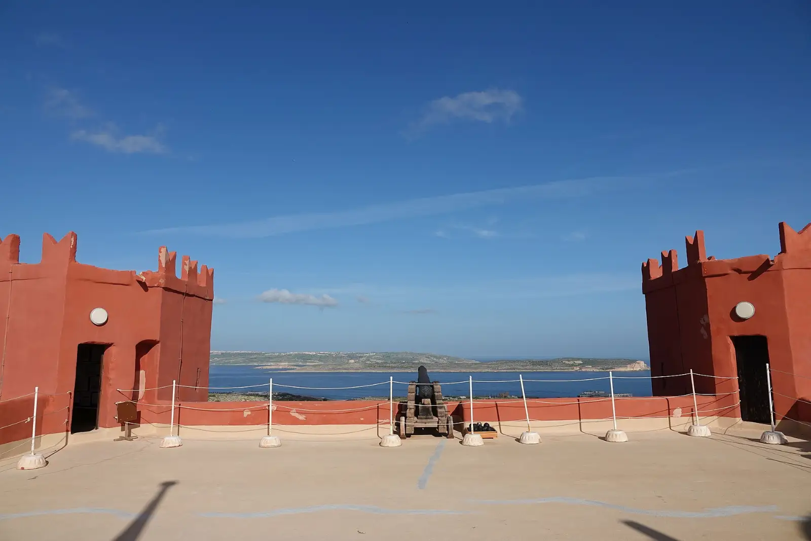 St Agatha’s Tower, the Red Tower, on the ridge above Mellieha