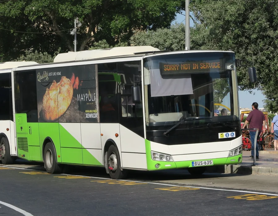 A Malta Public Transport bus
