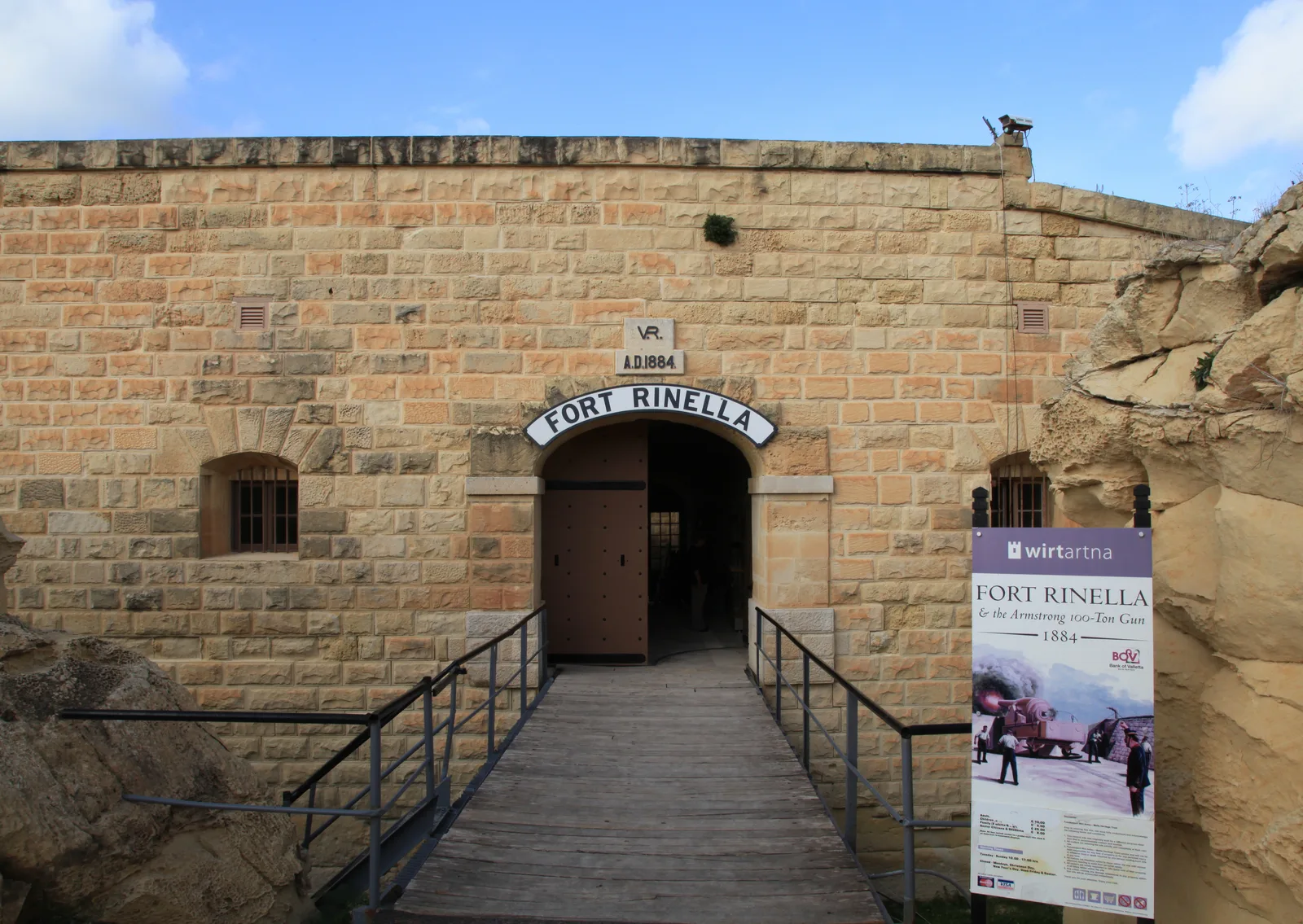 Fort Rinella is closed on Sundays