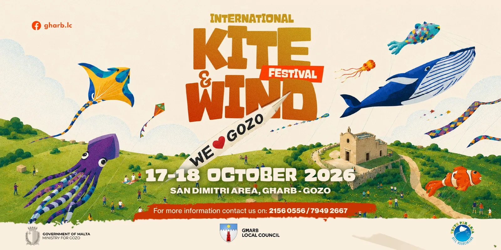 Gozo’s International Kite and Wind Festival is on 17 and 18 October